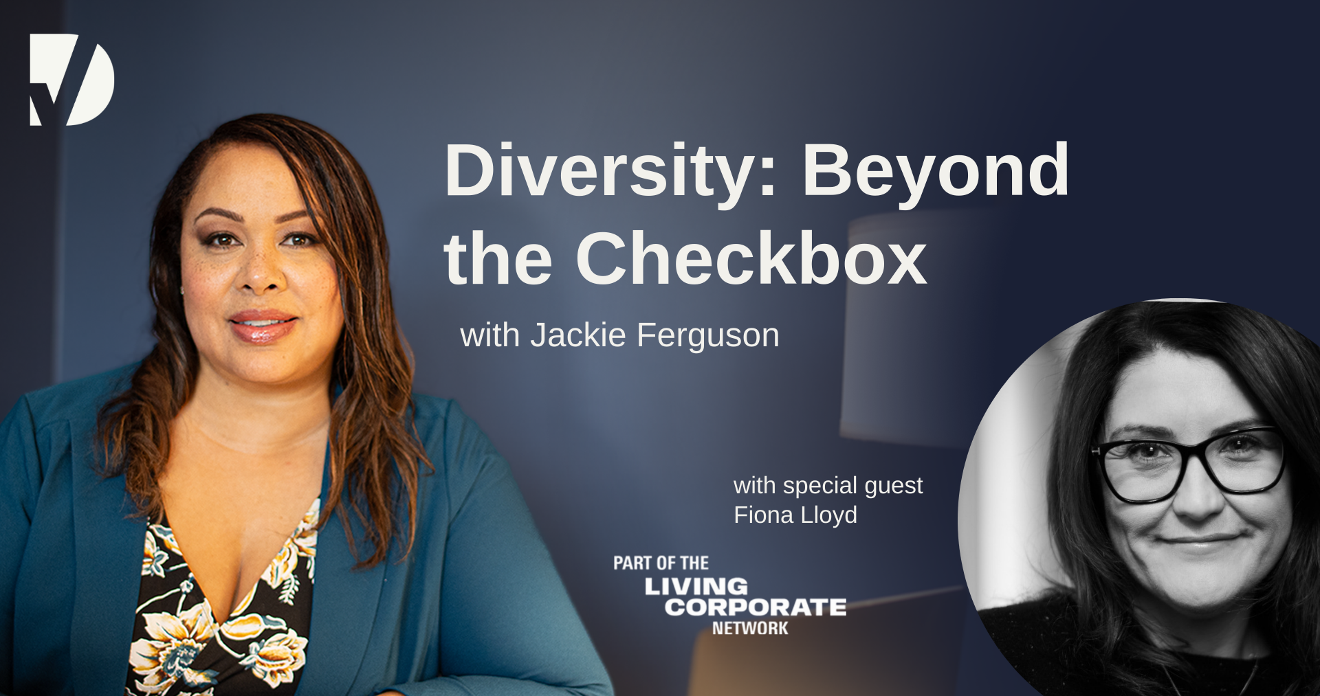 Jackie Ferguson prepares to interview Fiona Lloyd on the next episode of 'Diversity: Beyond the Checkbox.'