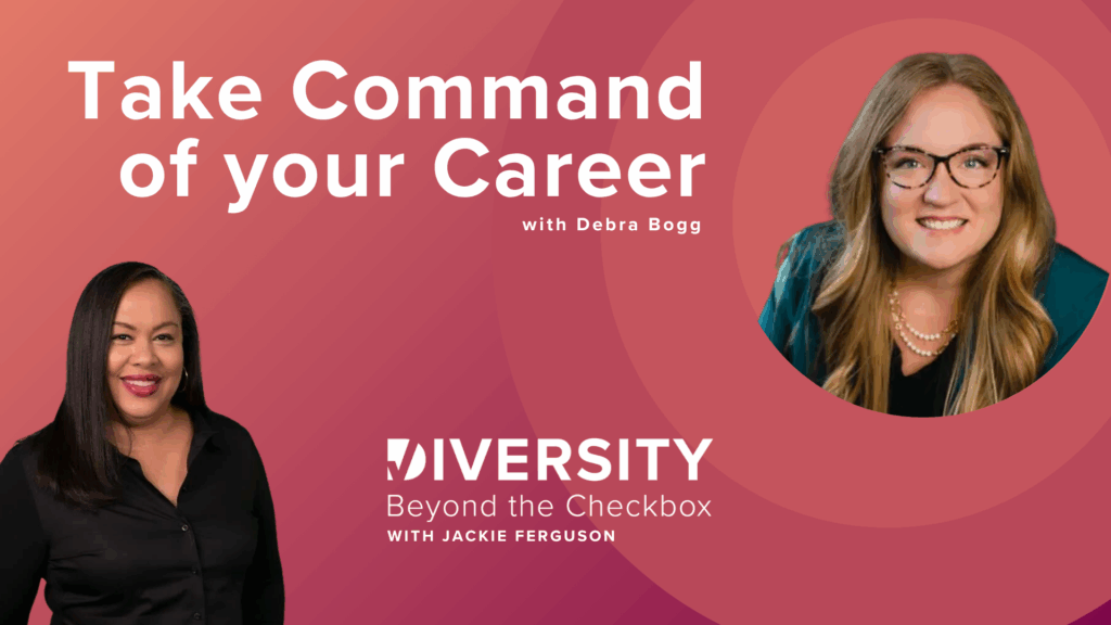 Debra and Jackie headshots on a podcast graphic